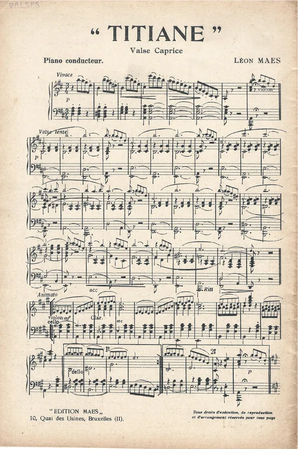 Cover for Leon Maes | Titiane | Orchestra
