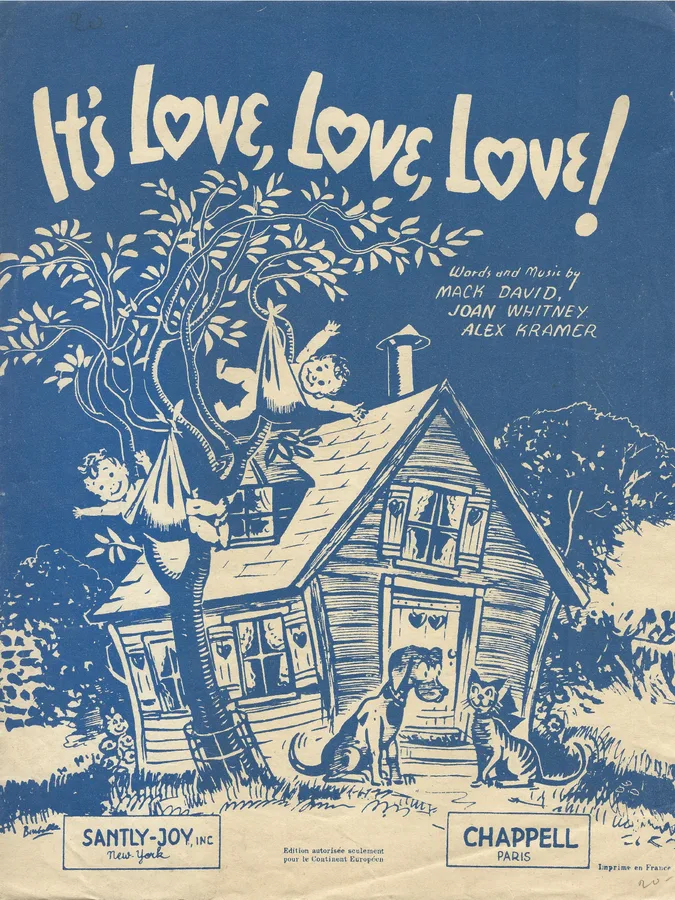Cover for Joan Whitney | Alex Kramer | It's Love Love Love | Piano | Vocals