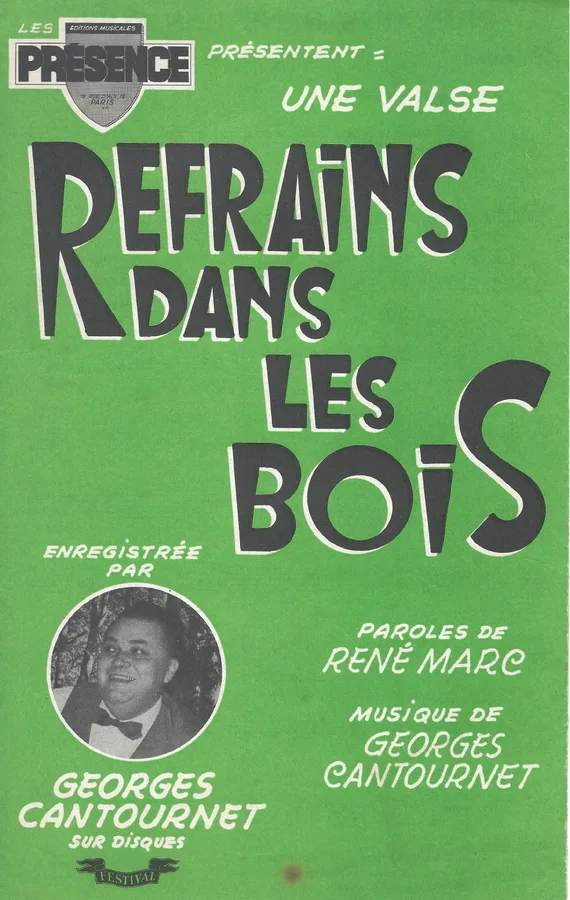 Cover for Georges Cantournet | Refrains dans le bois | Piano | Accordeon