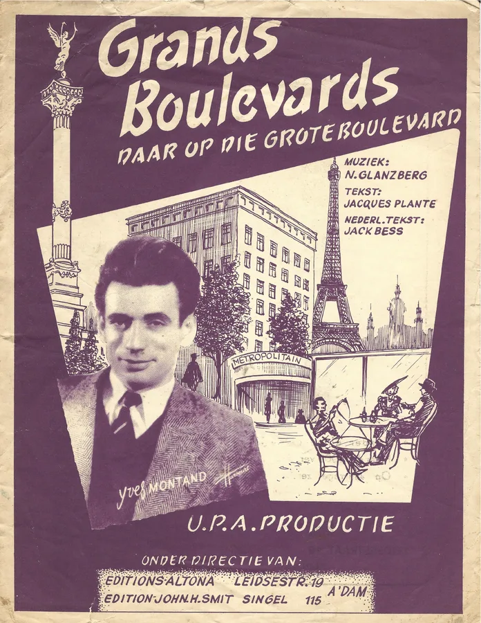 Cover for Yves Montand | Jacques Plante | Grands Boulevards | Piano | Vocals