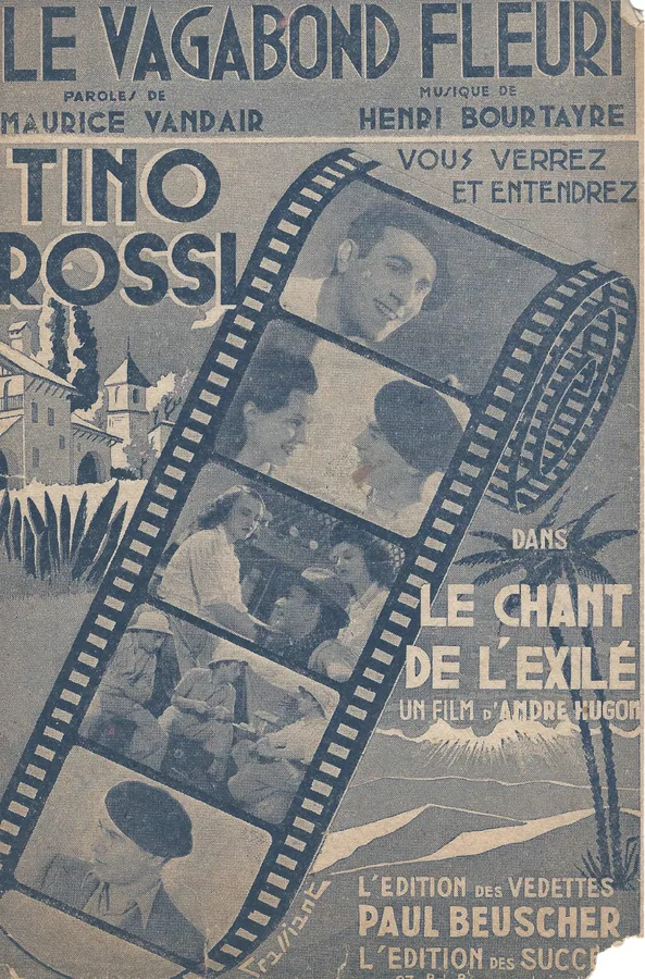 Cover for Tino Rossi | Henri Bourtayre | Le vagebond fleuri | Chanson