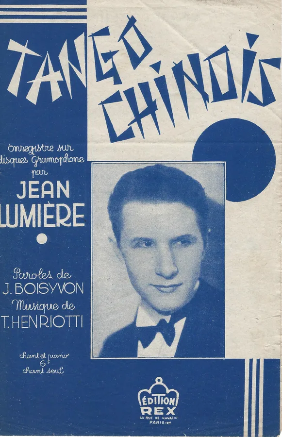 Cover for Jean Lumiere | Henriotti | Tango Chinois | Chanson