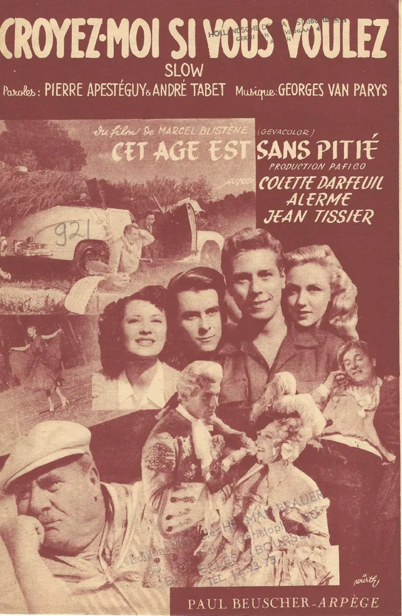Cover for Georges van Parys | Croyez moi si vous voulez  | Vocals