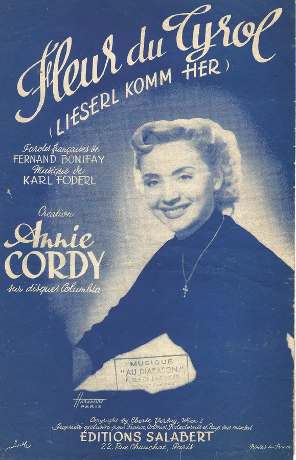 Cover for Annie Cordy | Karl Foderl |  Fleur du Tyrol | Vocals