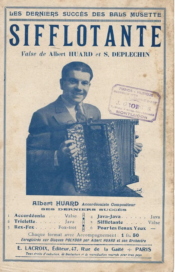 Cover for Albert Huard | S. Deplechin | Sifflotante | Piano | Accordion