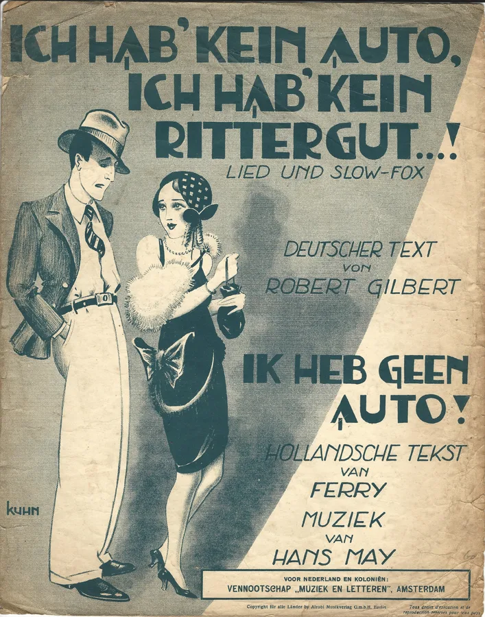 Cover for Hans May | Ich hab kein Auto, Ich hab kein Rittergut |  Piano | Vocals