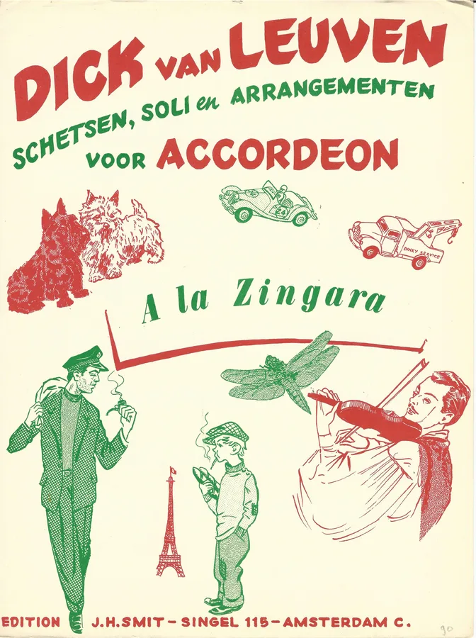 Cover for Dick van Leuven | A la Zingara | Accordion