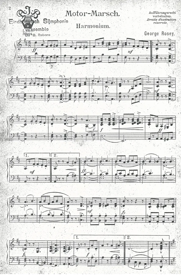 Cover for George Rosey | Motor Marsch | Piano | Organ