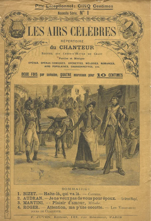 Cover for Georges Bizet | Martini | Audran | Roger| Les airs celebres de chanteur | Vocals