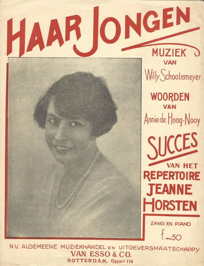 Cover for Willy Schootemeyer | Jeanne Horsten | Haar Jongen | Piano | Zang