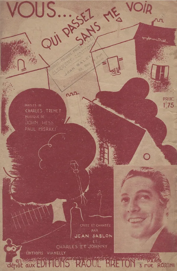 Cover for Charles Trenet | Jean Sablon | Vous Qui passez sans me voir | Chanson