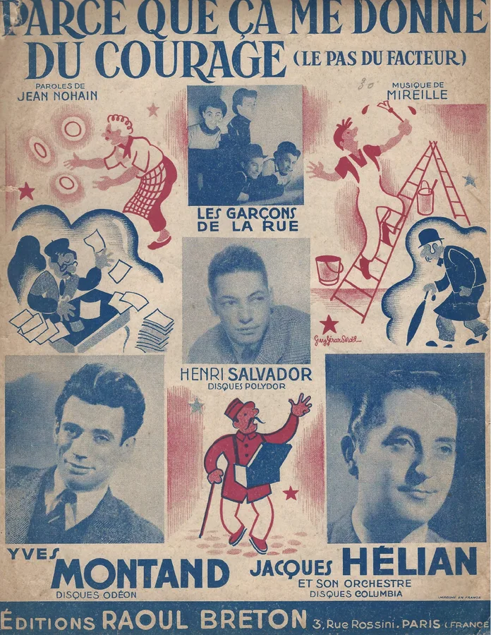 Cover for Yves Montand | Mireille | Parce que ca me donne de courage | Chanson