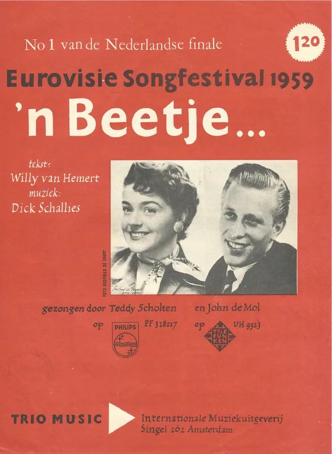 Cover for Teddy Scholten | John de Mol | Dick Schallies | 'n Beetje  | Piano | Vocals