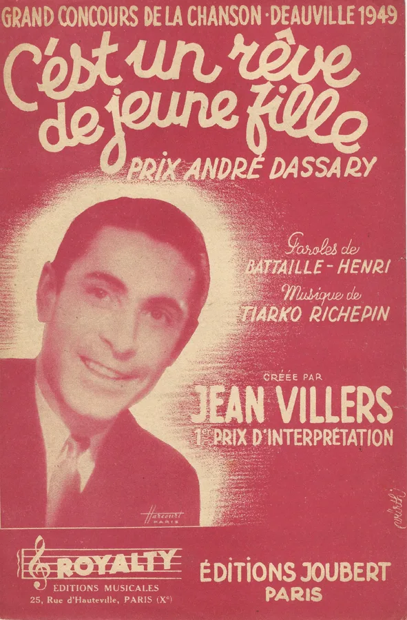 Cover for Jean Villers | Tiarko Richepin | C'est un reve de jeune fille | Chanson