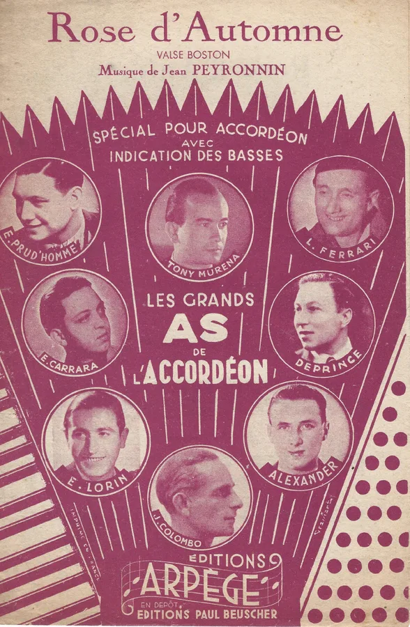 Cover for Emile Prud'homme | Jean Peyronnin | Rose d'Automne | Accordion | Violin