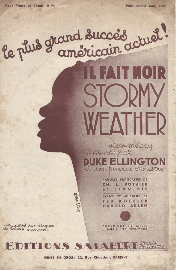 Cover for Duke Ellington | Harold Arlen | Stormy Weather | Il fait noir | Chanson
