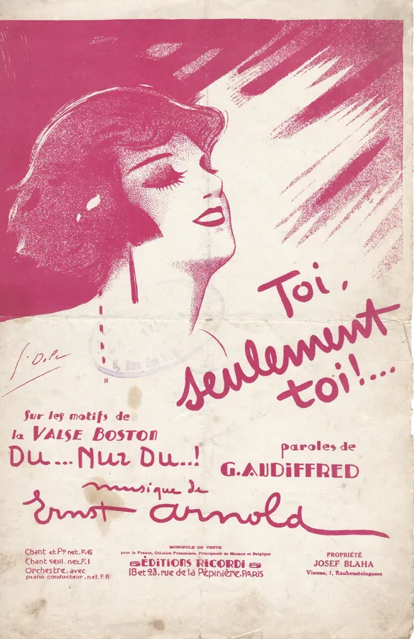 Cover for Ernst Arnold | Toi Seulement Toi | Chanson