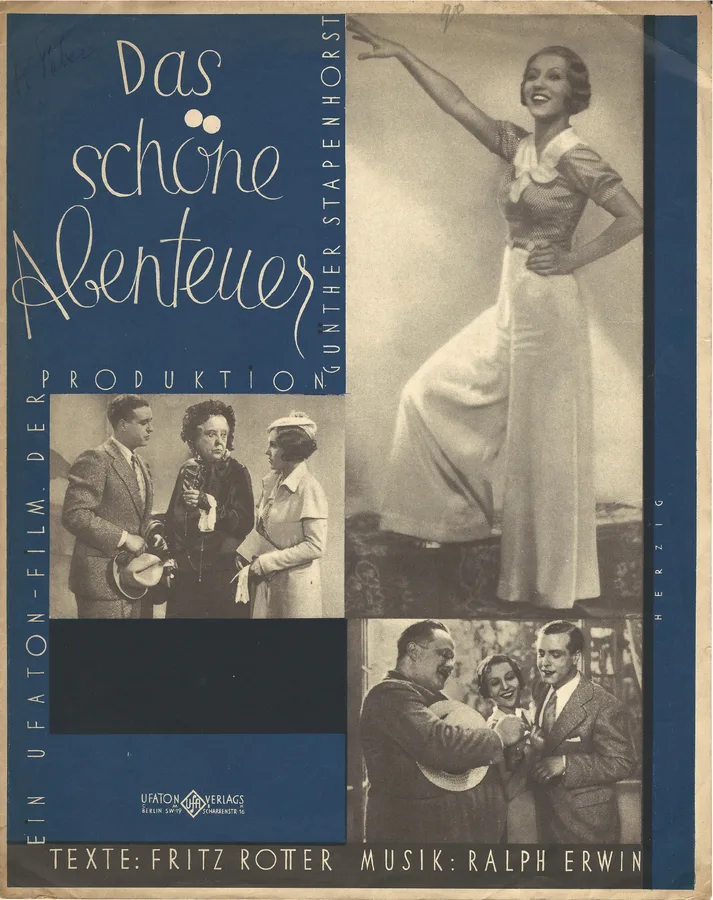 Cover for Ralph Erwin | In's blaue Leben | Das schone Abenteuer | Piano | Vocals