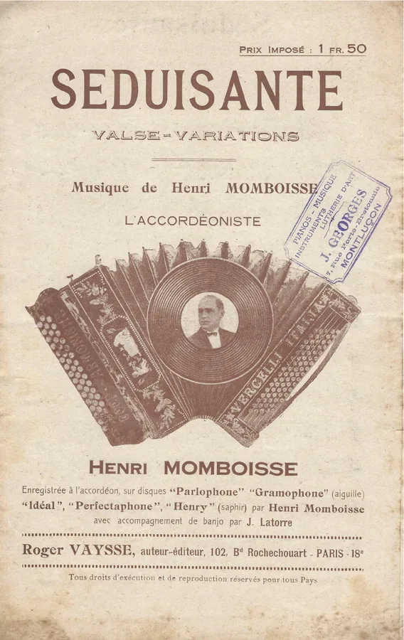 Cover for Henri Momboisse | F. Silvestri | Seduisante | Accordion