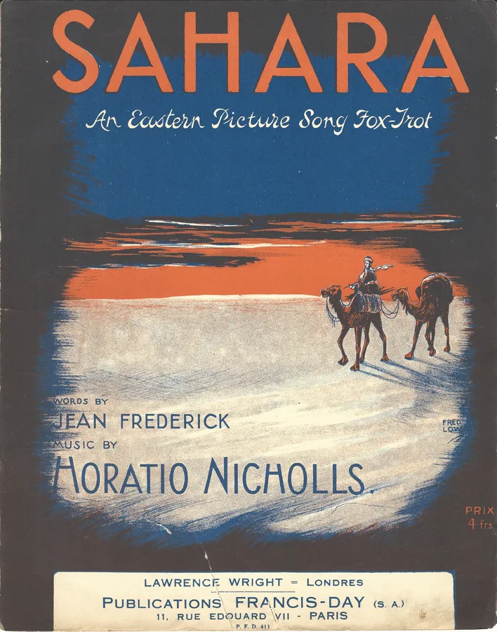 Cover for Horatio Nicholls | Sahara | Piano | Vocals