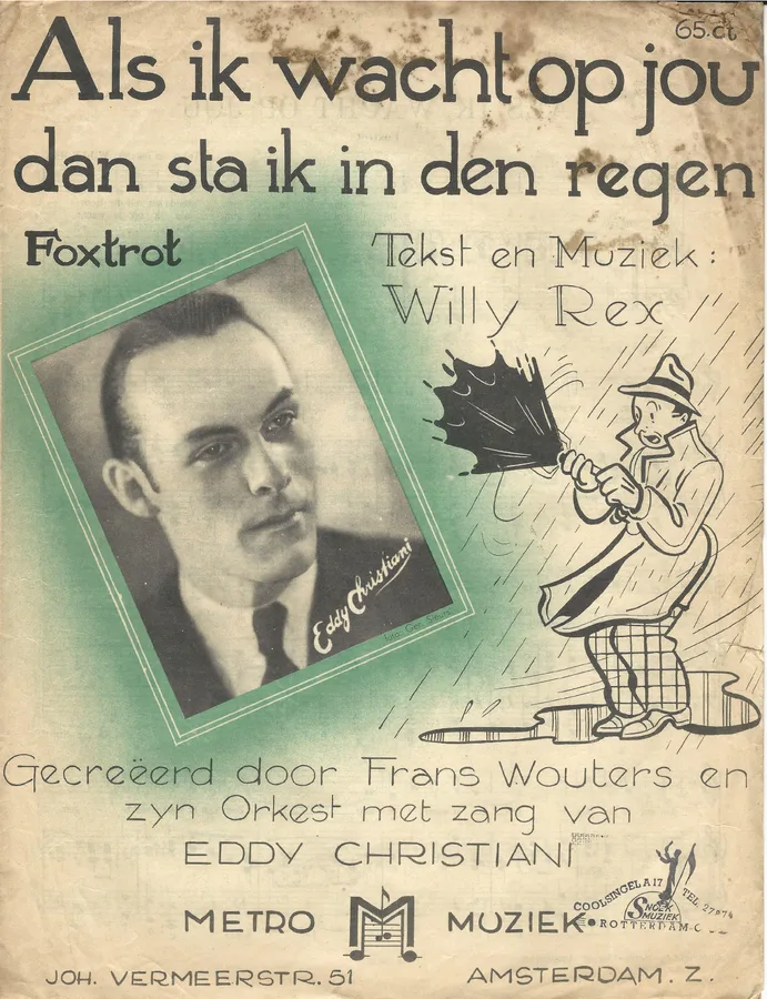 Cover for Eddy Christiani | Willy Rex | Als ik wacht op jou | Piano | Vocals