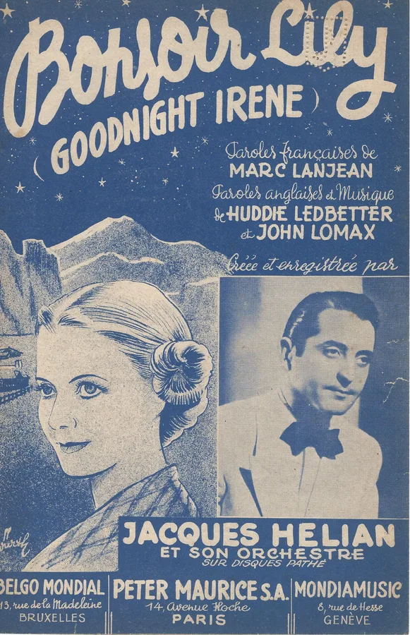 Cover for Jean Lumiere | Reda Caire | John Lomax | Emile Carrara | Bonsoir Lily | Chanson