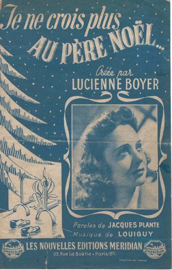 Cover for Lucienne Boyer | Louiguy | Je ne crois plus au pere Noel | Chanson
