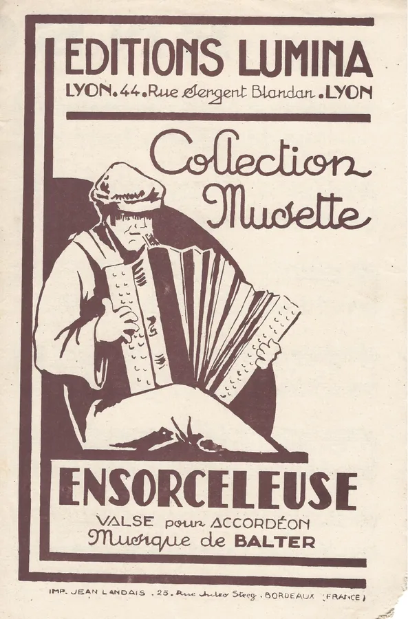 Cover for Balter | Ensorceleuse | Piano | Accordion