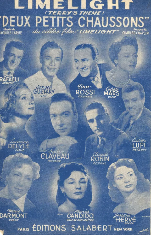 Cover for Andre Claveau | Charles Chaplin | Deux Petits Chaussons | Limelight