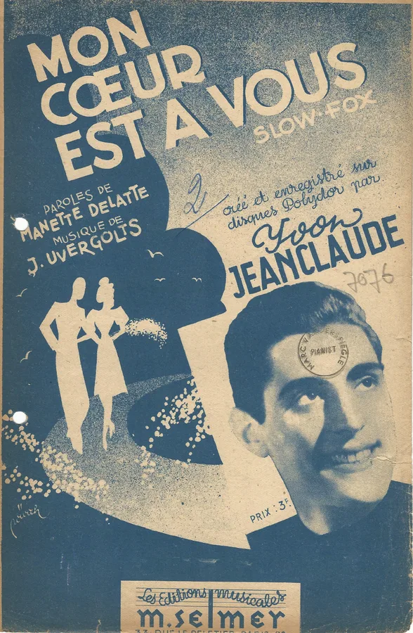Cover for Yvon Jeanclaude | Johny Uvergolts | Mon Coeur est a vous | Accordion | Vocals