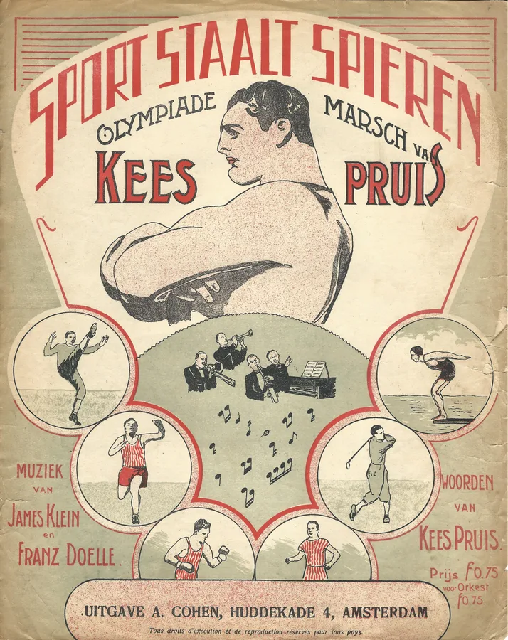 Cover for James Klein  | Kees Pruis | Olympiade Marsch | Sport staalt spieren | Piano