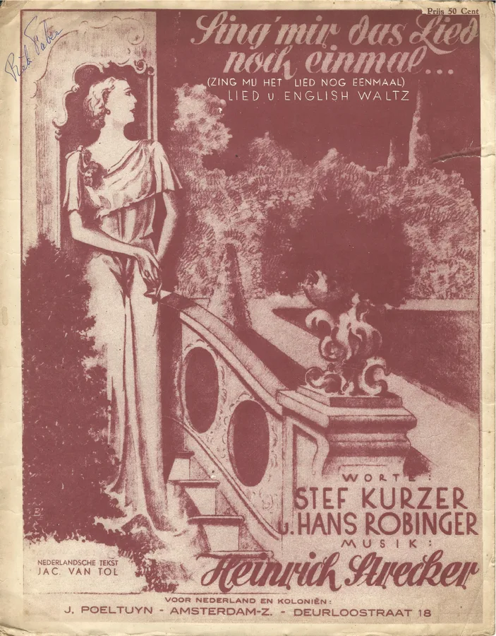 Cover for Heinrich Strecker | Sing mir das Lied noch einmal  | Piano | Vocals