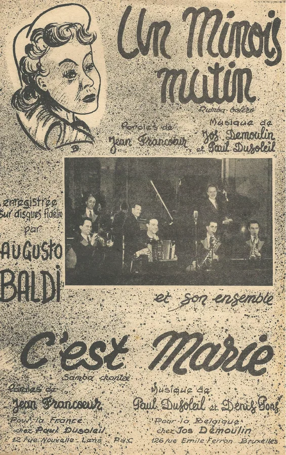 Cover for Augusto Baldi | Paul Dusoleil | J. Demoulin | Un minois mutin | Combo