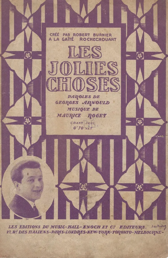 Cover for Maurice Roget | Georges Arnould | Les Jolies Choses | Chanson
