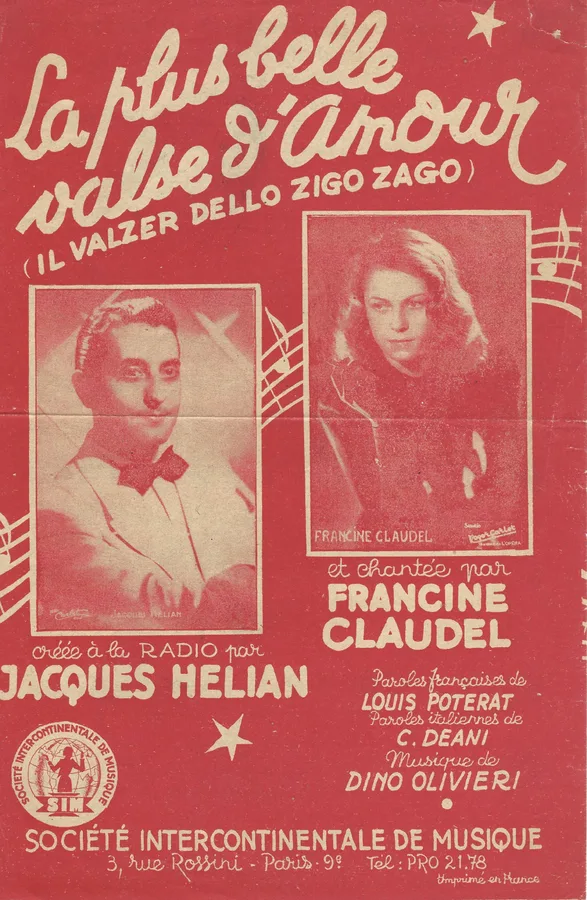 Cover for Jacques Helian | Dino Olivieri | La plus belle valse d'amour | Vocals