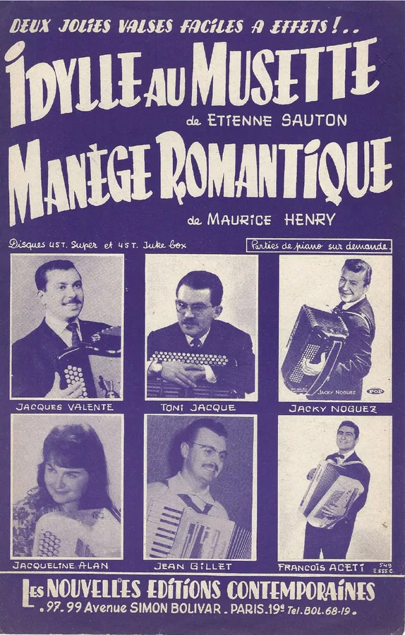 Cover for Etienne Sauton | Idylle au musette | Accordeon