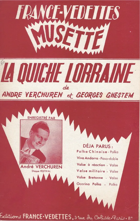 Cover for Andre Verchuren | Georges Ghestem | La Quiche Lorraine | Accordeon | Piano