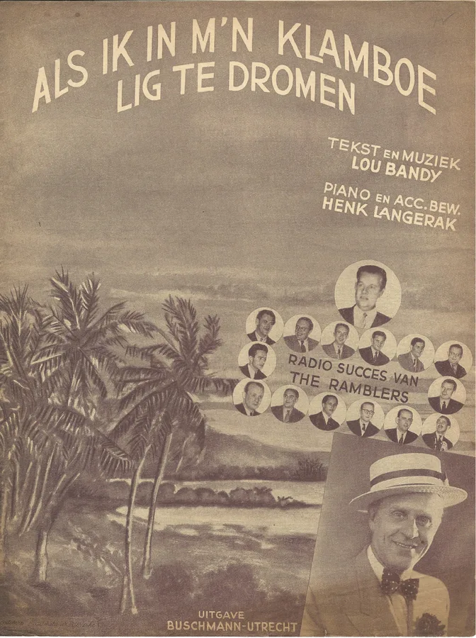 Cover for Lou Bandy | The Ramblers | Als ik in m'n klamboe lig te dromen | Piano | Vocals