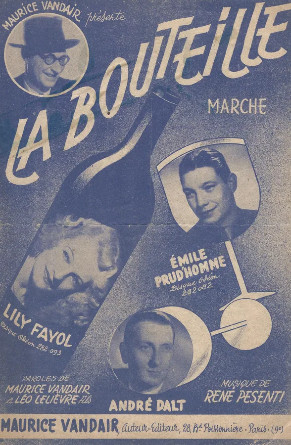 Cover for Lily Fayol | Emile Prud'homme | Rene Pesent | La Bouteille | Chanson