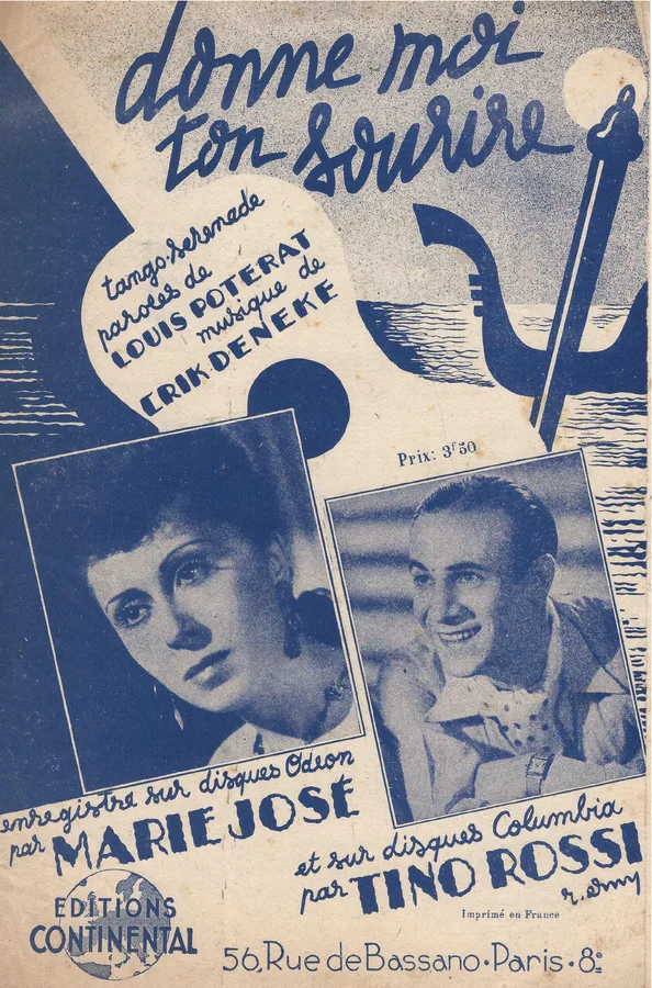 Cover for Tino Rossi | Erik Deneke | Donnez moi ton sourire | Chanson