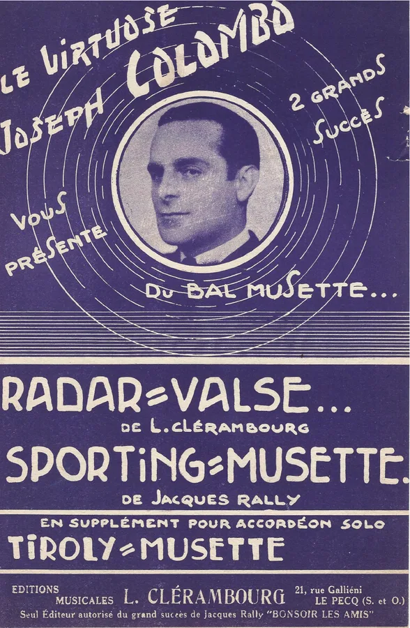 Cover for Joseph Colombo | Lucien Clerambourg | Radar Valse | Combo