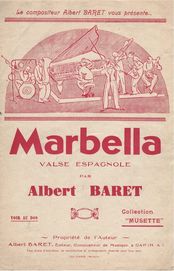 Cover for Albert Baret | Marbella | Piano