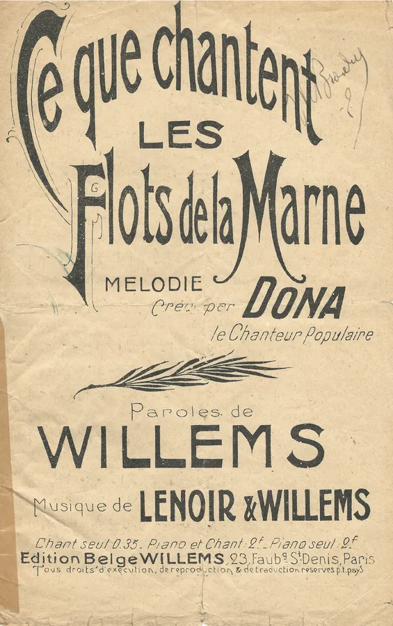 Cover for Willems | Dona | Ce que chantent les Flots de la Marne | Vocals
