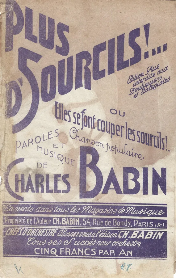 Cover for Charles Babin | Plus d'Sourcils  | Orchestra