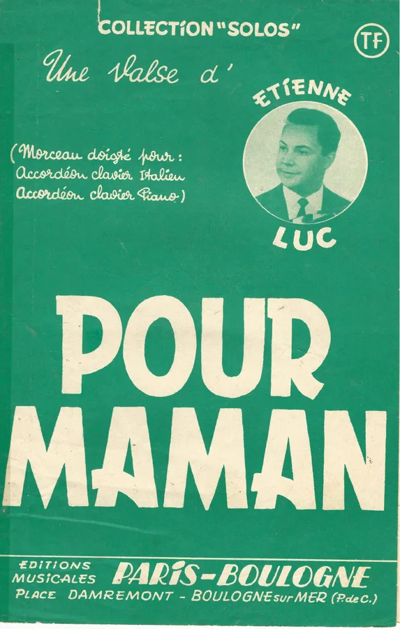 Cover for Etienne Luc | Pour Maman | Accordion