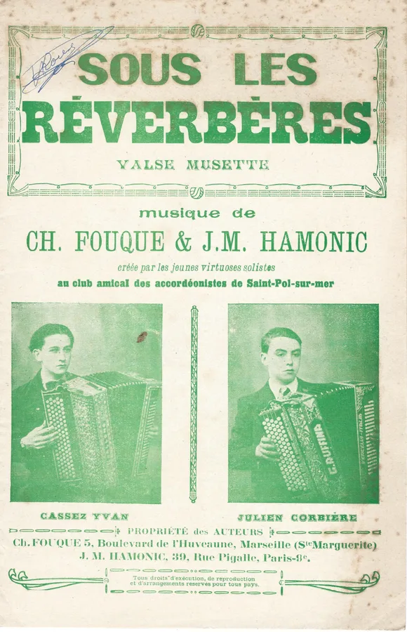 Cover for Ch. Fouque | J.M. Hamonic | Sous Les Reverberes |  Accordeon | Violin