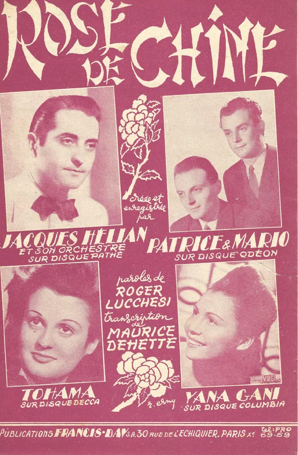Cover for Jacques Helian | Patrice et Mario | Rose de Chine | Vocals