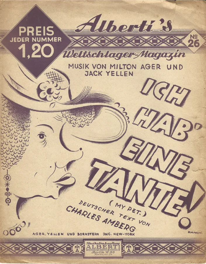 Cover for Milton Ager | Jack Yellen | Ich hab eine Tante | Piano | Vocals