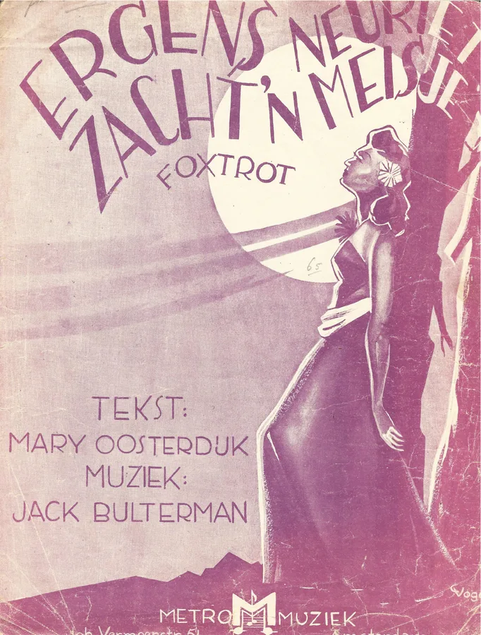 Cover for Jack Bulterman | Ergens neuriet zacht 'n meisje | Piano | Vocals