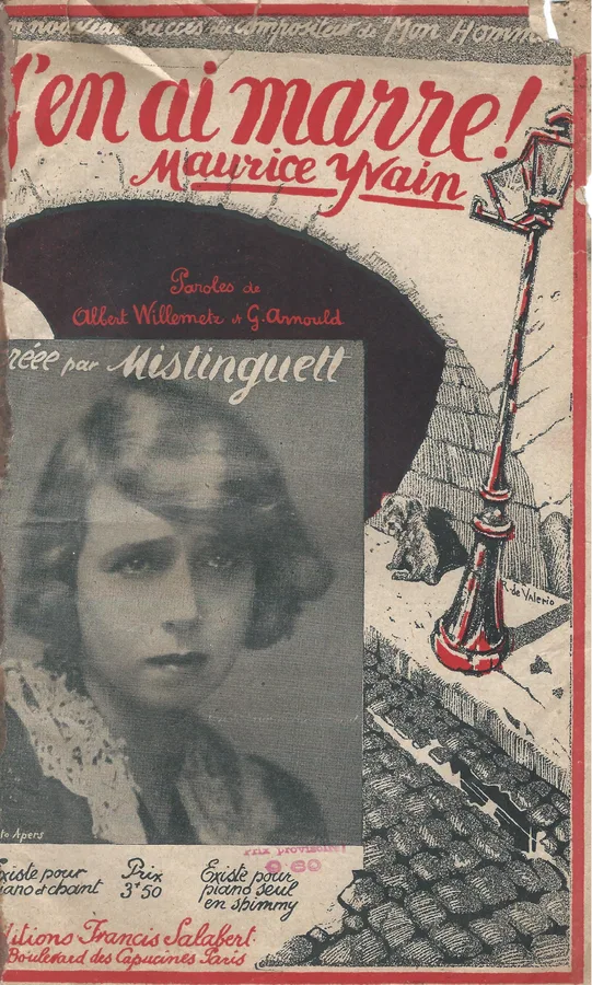 Cover for Maurice Yvain | Mistinguett | J'en ai marre! | Chanson